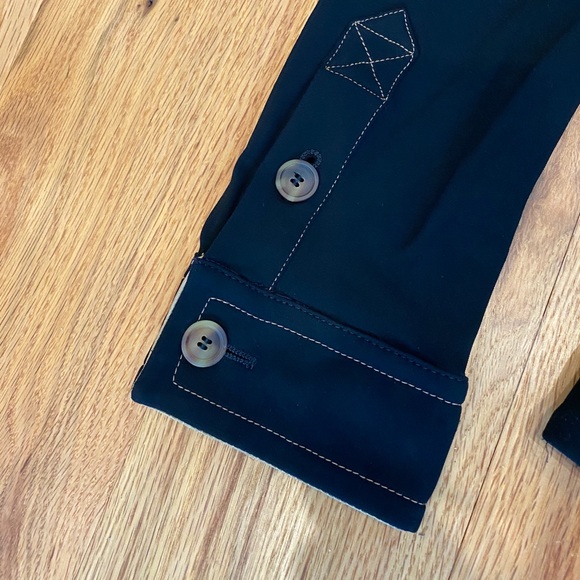 Gianfranco Ferre black jacket w/ beige stitching - Picture 7 of 10